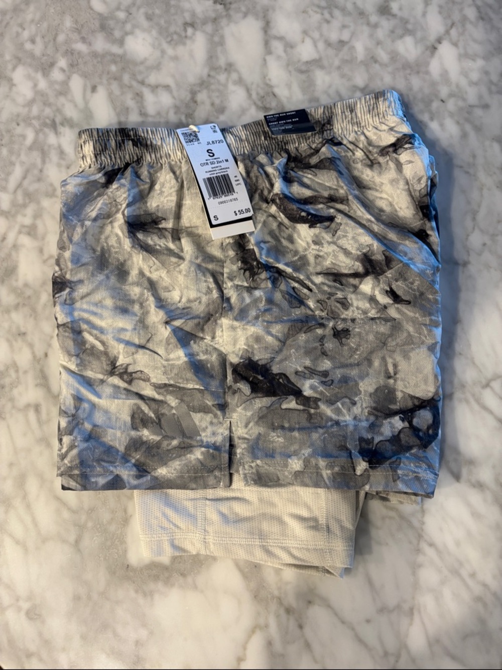 Men's Silver Gray Performance Shorts - Brand Unspecified